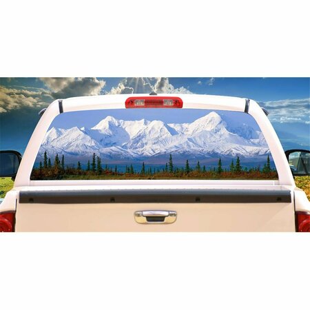 ENTRETENIMIENTO Mountain Rear Window Graphic Back SUV View Thru Vinyl Truck Decal EN2678457